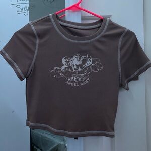 angel baby crop top